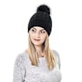 Miniatyrbilde 4 av 5: Elastisk ribbestrikket lue for hårbeskyttelse, myke og allsidige kuldebeskyttende luer for kvinner og jenter (Grønn)