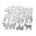 Miniatyrbillede 1 af 5: Dyr Metal Skæreforme Stencil DIY Scrapbooking Album Papir Kort Skabelon Form Prægning Håndværk Dekoration