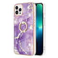 Miniatyrbilde 2 av 4: Elektroplettet Marmor IMD TPU-etui for iPhone 15 Pro Max (Lilla 1)