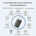 Miniatyrbild 5 av 5: Typ C för Smart App-kontroll Mobiltelefon Fjärrkontroll Infraröda Apparater Adapter för (Silver)