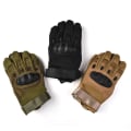 Miniatyrbillede 2 af 4: XL-stof handsker med fuld finger Z brune motorcykelhandsker touch screen