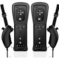 Miniatyrbilde 1 av 5: 2 stk 2-i-1 fjernkontroll for Wii med Motion Plus og Nunchuck,