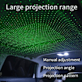 Miniatyrbilde 4 av 5: USB-nattlysstjerneprojektor, 2 i 1 automatisk biltak LED-lys, A