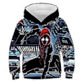 Miniatyrbillede 1 af 2: Børne 3D Tegneserie Spiderman Printede Hættetrøjer Efterår Vinter Langærmet Hættetrøje Sweatshirt Pullover Jumper Toppe Gave -NMAOV(9-10 År D)