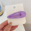 Miniatyrbilde 1 av 3: JUSCH 3 stk. Hårclips som ikke bøyer seg, Hårclips uten krøller for hårstyling, Sminkeklips for kvinner og jenter----Vann-dråpe lilla,WZ-567R