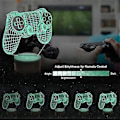 Miniatyrbillede 3 af 5: 3D Gamepad Illusion Lampe, Spilcontroller Natlampe med Fjernbetjening og Timerfunktion 16 Farveskiftende Spilværelses Dekoration Bedste Gamer Gave