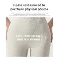 Miniatyrbilde 3 av 5: Yoga Shorts for Dame med Høyt Liv og Rynkeeffekt for Rumpeheving, Treningsshorts (XL Svart)