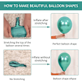 Miniatyrbillede 5 af 5: 50 balloner krom glans helium balloner tykke latex balloner