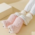 Miniatyrbillede 3 af 5: Vores Skønne Fleece-Støvler, Bløde Hukommelsesskum Søde Varme Fuzzy Hjemme-Fleece-Støvler hvid37( pink41)