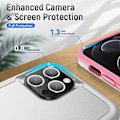 Pikkukuva 3 / 5: PC + TPU iskunkestävä kotelo iPhone 13 Pro:lle (Valkoinen)