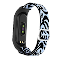 Miniatyrbillede 5 af 5: Til Xiaomi Mi Band 3 / 4 / 5 Twill 8-formet Spænde Urrem (Leopard)