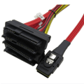 Pikkukuva 3 / 5: Mini SAS36P SFF 8087 - SAS29P SFF-8482 -kiintolevyjohto, siirtokaapeli, MINI SAS -datakaapeli, 1 m