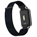 Miniatyrbillede 4 af 5: PC-etui + Nylon Loop-rem til Xiaomi Mi Band 7 Pro (Sort)