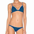Miniatyrbilde 1 av 5: Bikini Badedrakt for Kvinner Triangel String Halter Todelt Badedraktsett