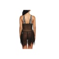 Miniatyrbillede 2 af 5: Lingeri til kvinder, blonde babydoll, sexet chemise, V-hals, mesh natkjole