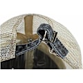 Miniatyrbillede 4 af 4: Mænds Justerbar Mesh Bagklap Buet Knaphætte Mesh Baseball Cap Retro Vasket Trucker Hat Åndbar Skygge