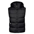 Miniatyrbilde 2 av 5: Hettevest for menn, smal passform, polstret, avtakbar hette (5XL Svart)