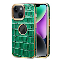 Pikkukuva 1 / 5: Denior Krokodillikuvioinen PU-kotelo iPhone 14 Plus:lle (Vihreä)