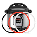 Miniatyrbilde 1 av 5: 3-pakning 8 liters Instant Pot silikontetningsringer, Instant Pot Repla