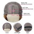 Miniatyrbilde 5 av 5: Lace Front Parykk Varmebestandig Fiber Syntetisk 4x4x1 T-Del*
