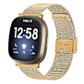 Pikkukuva 1 / 5: Metallinen ranneke Fitbit Versa 4 / Sense 2:lle (Kulta)