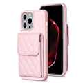 Pikkukuva 1 / 5: Pystytaskullinen PU-nahkainen kotelo iPhone 15 Pro Maxille (Vaaleanpunainen)