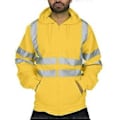 Miniatyrbillede 1 af 4: Ny Mænd Viz Hoodie Sweatshirt Sikkerhed Høj Synlighed Arbejdsjakke Hurtig 2023 (Fluorescerende Grøn XL)