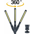 Miniatyrbillede 3 af 5: Genopladelig LED-arbejdslampe med magnetisk og USB 360 graders rotation