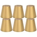 Miniatyrbillede 1 af 5: 6 STK. E14 Lampeskærm Stof Lampeskærm Bordlampe Loftlampe Skærm til Soveværelse Stue Guld PX153