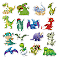 Pikkukuva 2 / 5: 100 kpl Dinosauruksetarrat lapsille, vinyylitarrat