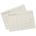 Miniatyrbillede 2 af 2: 2 stk. Ugentlig Notesblok Planner Månedlig Papir Planlægning Notesblok Skema Tjekliste