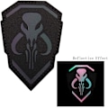 Miniatyrbillede 4 af 5: 2 stk. Mythosaur reflekterende patches - infrarøde patches