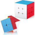 Pikkukuva 1 / 5: Set 2x2 3x3 Magic Stickerless Cubing Smooth Puzzles Cube Gam