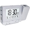 Miniatyrbild 1 av 5: Silver, LED-projektionsklocka, digital väckarklocka med projektion inomhustemperatur 4 nivåer