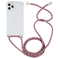 Miniatyrbillede 2 af 4: TPU-etui med snor til iPhone 15 Plus (Rød Grå Gul)