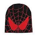 Miniatyrbillede 1 af 2: Mænd Kvinder Spider-Man Strikket Beanie Hat Vinter Varmt Skullies Caps Cosplay Kostume (Sort)