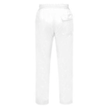 Miniatyrbillede 3 af 5: hmwy-herre linned look baggy bukser elastisk talje afslappede strand yoga bukser (2XL Hvid)
