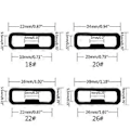 Miniatyrbilde 4 av 5: 10 stk. Klokkebåndsbeskytter Loop Ring Holder Fastgjøringsspenne for Garmin-Venu 2S (18 mm Hvit)