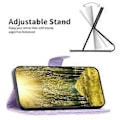 Miniatyrbild 2 av 5: Plånboksfodral för Samsung Galaxy F34 5G/M34 5G i PU-läder med präglad rutnätsdesign och stativ (Stil B)