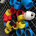 Miniatyrbilde 3 av 5: 4 stk Tennis Racket Grip Fikseringsringer Myk Silikon Elastisk Racket Håndtak Gummiring Sportsutstyr (Svart)