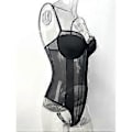 Miniatyrbillede 4 af 5: Sexy Kvinders Bodysuit Blondering Nettet Jumpsuit Formende Rygfri Enkeltdel Bustier (L sort)