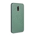 Miniatyrbillede 3 af 4: Til OnePlus 6T Kulfiber Læderetui (Grøn)