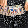 Miniatyrbillede 2 af 5: Tarot-dug til ethvert brætspil Divination-dug Alter Tarot-dug Divination Square T