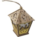 Miniatyrbillede 5 af 5: Eid Mubarak Lanterner i Træ - Glødende Natlys Dekoration Håndværk