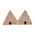 Miniatyrbillede 4 af 4: 2 stk. Kreativ Pyramide Udsmykning Skrivebord Harpiks Pyramide Ornament Pyramide Dekor