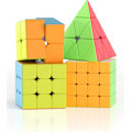 Pikkukuva 1 / 5: [4 Pakkausta] Nopeuskuutiosarja, Nopeuskuutio 2X2 3X3 4X4 Pyramid