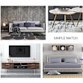 Miniatyrbilde 5 av 5: 4 stk møbelsofaben, sofaben, moderne sofaben, TV-skap