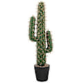 Miniatyrbild 1 av 2: Konstgjord Saguaro Kaktus Faux Växter Simuleringskaktus i Kruka Falsk Växt Bonsai