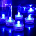 Sininen vedenpitävä vedenalainen pyöreä mini LED-teevalot upotettava