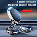Miniatyrbilde 2 av 4: 360 Graders Roterende Mobiltelefonholder Bil Magnetisk Feste Stativ Universal (Starburst Svart)